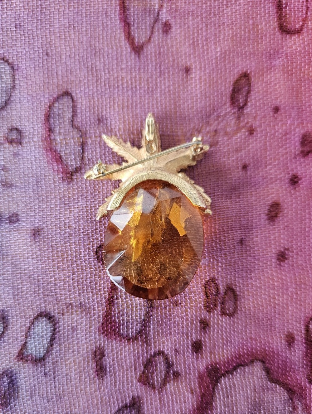 Vintage Sarah Coventry Pineapple Brooch & Pendant